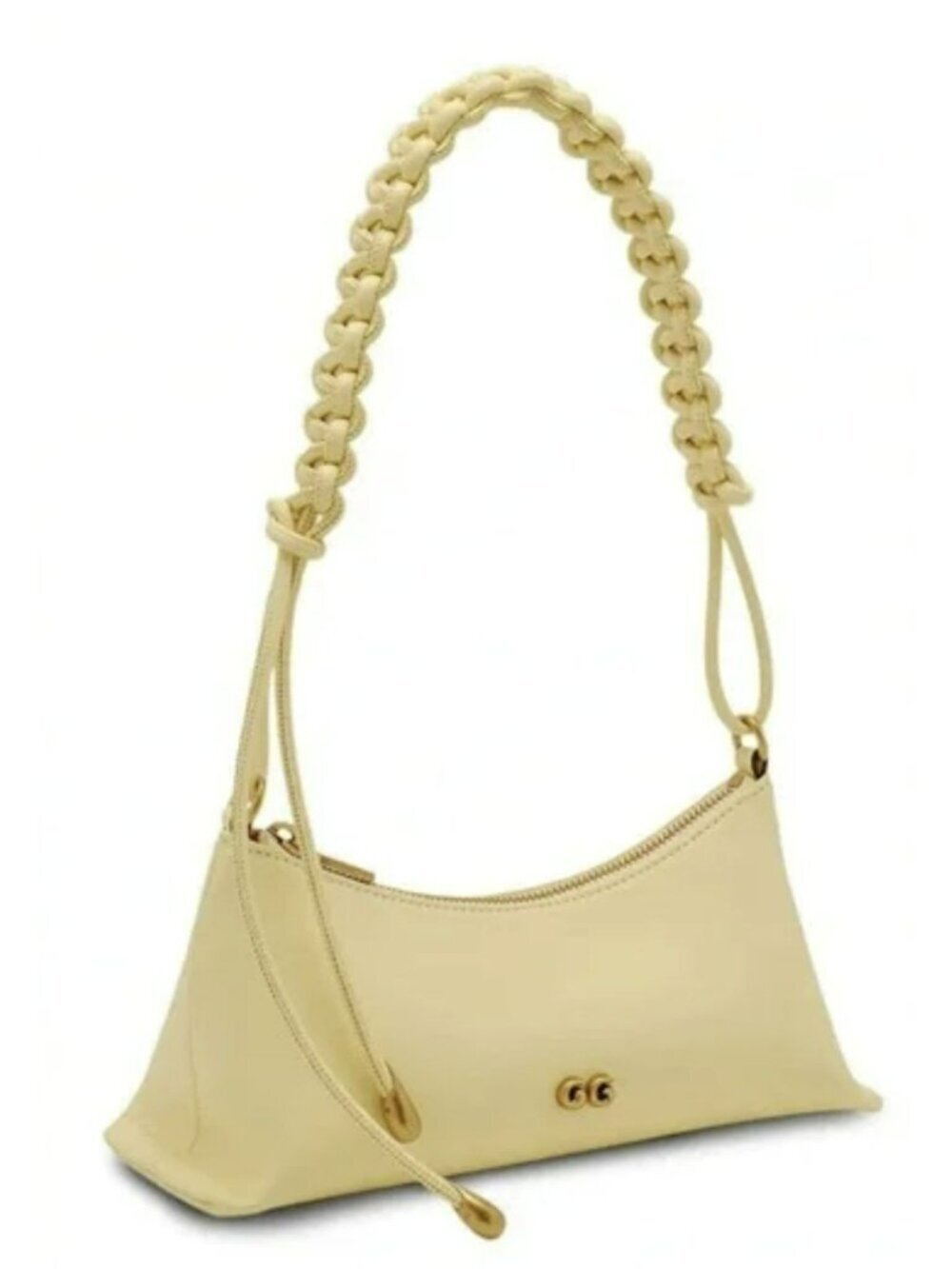 CULT GAIA $498 OSA Shoulder Bag Leather Buttercream Yellow NEW - Picture 5 of 8
